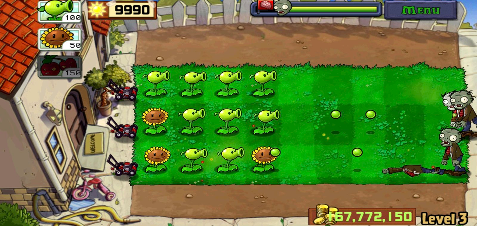 Plants vs Zombies MOD Menu APK Download v2.9.10 Android