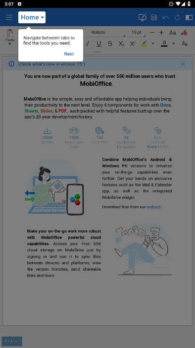 MobiOfficeٷv15.1.54729ͼ2