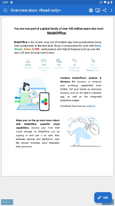 MobiOfficeٷv15.1.54729ͼ3